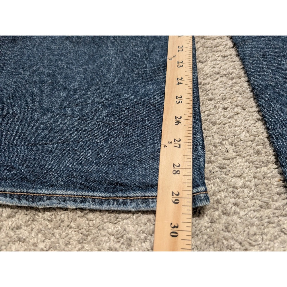 American Eagle Jeans Womens 10 Blue Wide Leg High Rise Baggy Dark Wash Denim - Picture 8 of 9